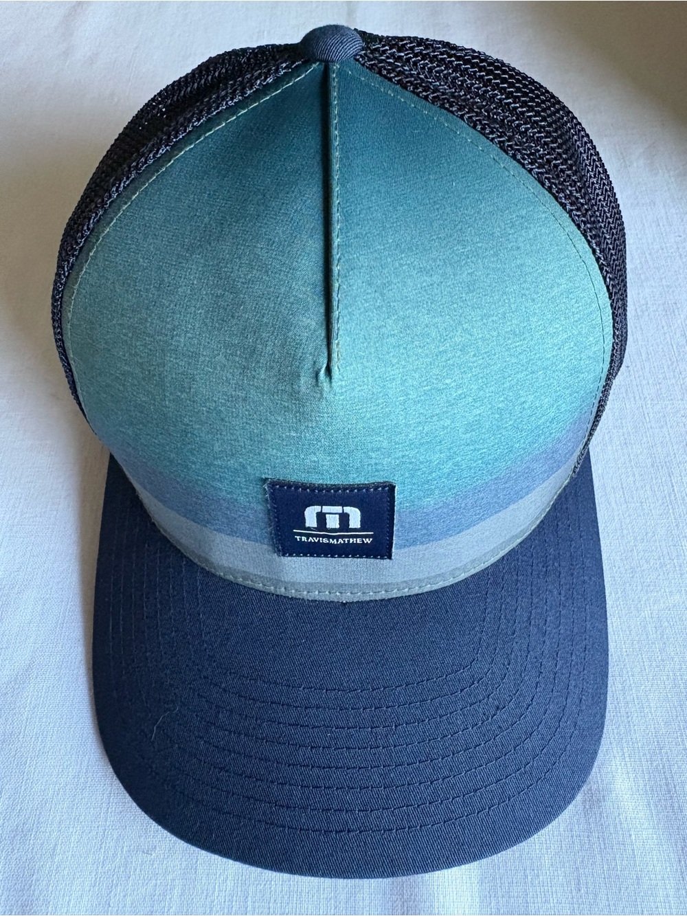 Travis Mathew Blue Lagoon Golf Hat Snapback 110 Flex Fit